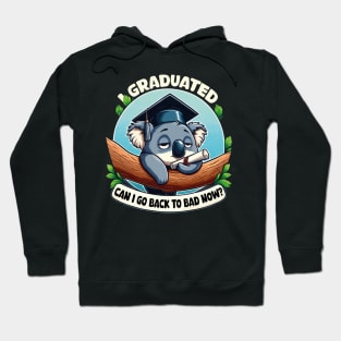 I Graduated Can I Go Back To Bed Now Class Of 2024 Graduate Hoodie